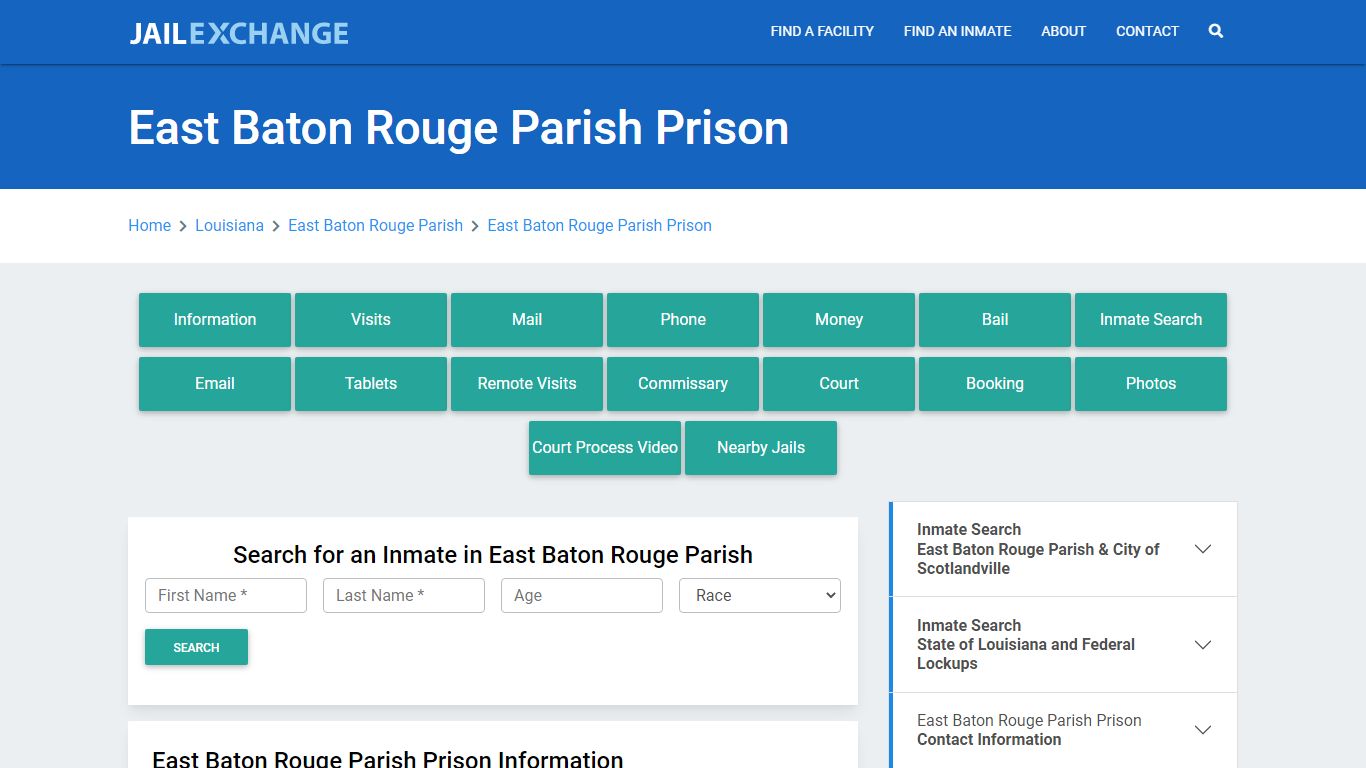 East Baton Rouge Parish Prison - Jail Exchange